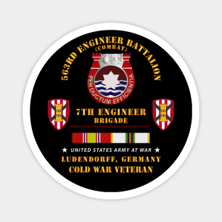 563rd Engineer Bn, 7th Eng Bde, Ludendorff, Germany w COLD SVC X 300 Magnet